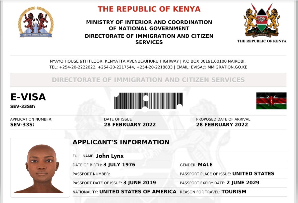 kenya embassy travel requirements