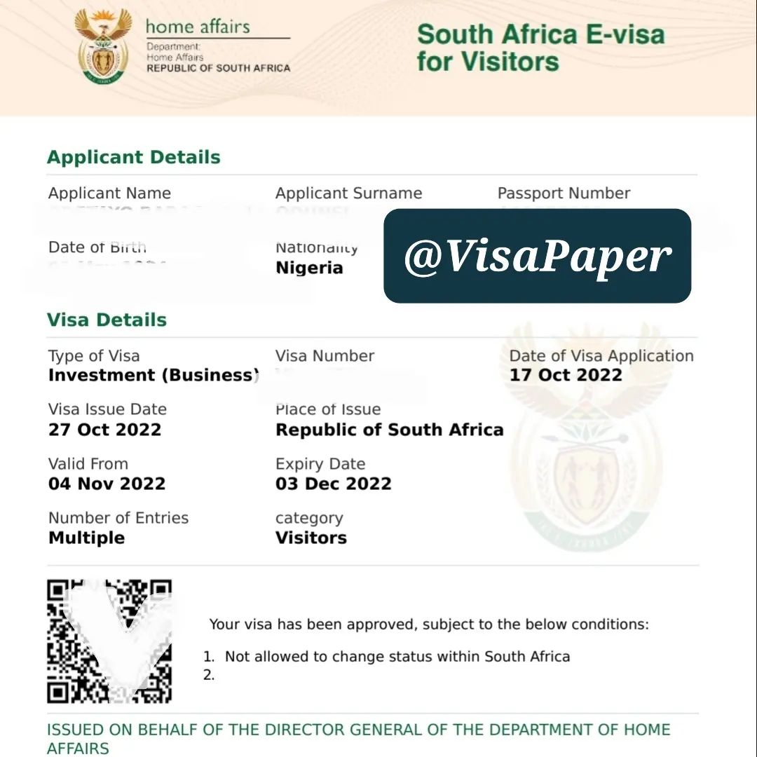 How To Apply For South Africa E-visa From Nigeria